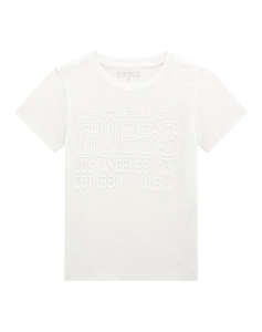 GUESS GARMENT DYE SS T-SHI - MID ORGANIC SLUB JERSEY 160 BLUZA DE COPII BOY