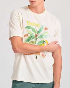 FUNKY BUDDHA Bluza de barbati cu maneca scurta si imprimeu