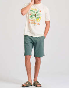 FUNKY BUDDHA Bluza de barbati cu maneca scurta si imprimeu