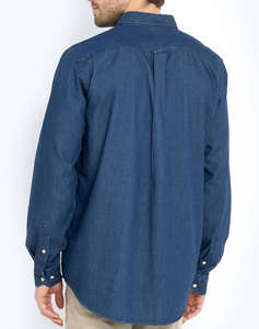 THE BOSTONIANS CAMASA DENIM REGULAR FIT Plain DENIM Button-down Regular Fit