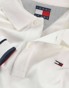 TOMMY JEANS TJM SLIM FLAG CUFF POLO EXT