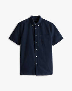 TOMMY HILFIGER SEERSUCKER SOLID SS RF SHIRT