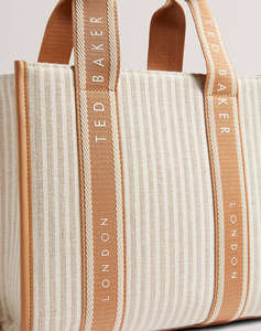 TED BAKER HARLLEE Striped Canvas Small Webbing Cross Body Bag (Dimensiuni: 25 x 20 x 10cm.)