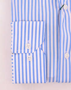 THE BOSTONIANS CAMASA ACORN POPLIN CUSTOM FIT Stripe POPLIN Semi-rex Custom FIT