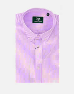 THE BOSTONIANS CAMASA ACORN POPLIN REGULAR FIT Stripe POPLIN Button-down Regular Fit