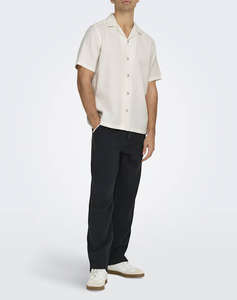 ONLY&SONS ONSBERTIL WAFFLE SS RESORT SHIRT