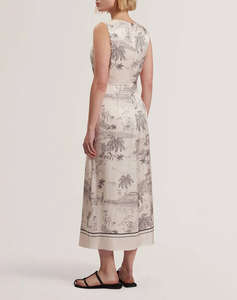 TED BAKER MARRONA Knot Detail Wrap Over Midi Dress