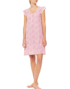 PINK LABEL NIGHTGOWN LEOPARD ROSE