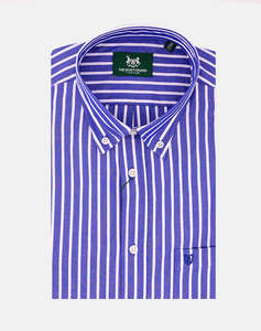 THE BOSTONIANS CAMASA ACORN POPLIN REGULAR FIT Stripe POPLIN Button-down Regular Fit