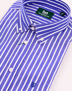 THE BOSTONIANS CAMASA ACORN POPLIN REGULAR FIT Stripe POPLIN Button-down Regular Fit
