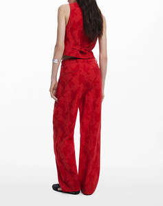 DESIGUAL D2 PANT_SUITROJO PANTALONI DE DAMA