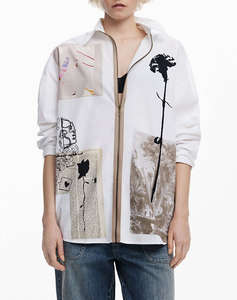 DESIGUAL D2 SHIRT_RECORTES_LACROIX CAMASA DE DAMA