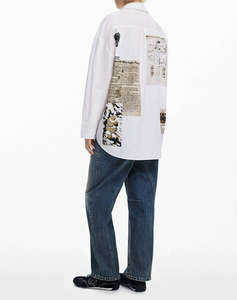 DESIGUAL D2 SHIRT_RECORTES_LACROIX CAMASA DE DAMA