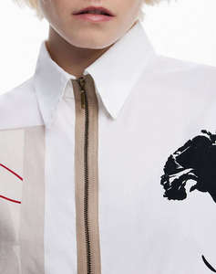 DESIGUAL D2 SHIRT_RECORTES_LACROIX CAMASA DE DAMA