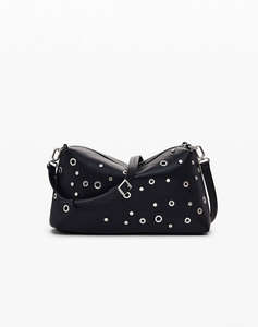 DESIGUAL D2 BAG_REBEL BERGAMO BLACK GEANTA DE DAMA (Dimensiuni: 30 x 17 x 11cm.)