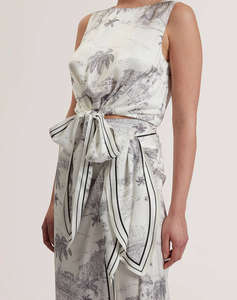 TED BAKER IDROA Knot Detail Sleeveless Top