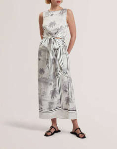 TED BAKER IDROA Knot Detail Sleeveless Top