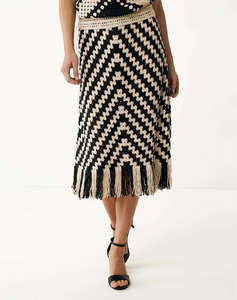 MEXX Geo flat knit skirt