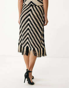 MEXX Geo flat knit skirt