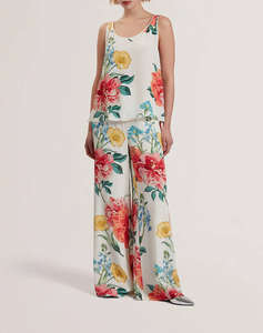 TED BAKER PURRLA Scoop Neck Printed Cami