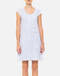 PINK LABEL NIGHTGOWN ICE BLUE FLEUR