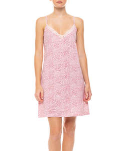 PINK LABEL NIGHTGOWN LEOPARD ROSE