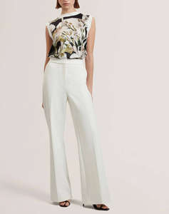 TED BAKER LIILEA Printed Woven Front Tank Top