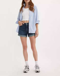 LEVIS ROLLED 80S MOM SHORTS