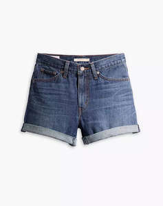 LEVIS ROLLED 80S MOM SHORTS