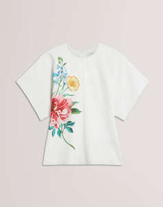 TED BAKER LAHNAA Slouch Sleeve Waisted Top