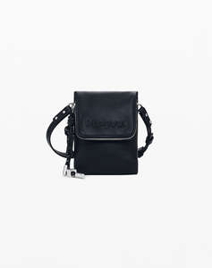 DESIGUAL D2 MONE_HALF PHONE BLACK PORTOFEL DE DAMA (Dimensiuni: 12 x 17.5 x 5cm.)