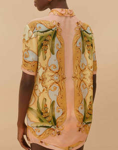FARM RIO BANANA ROYALTY KALENDOSCOPE MULTICOLOR SHIRT
