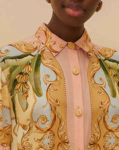FARM RIO BANANA ROYALTY KALENDOSCOPE MULTICOLOR SHIRT