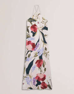 TED BAKER ALMARIA Halter Neck Bias Cut Maxi Dress