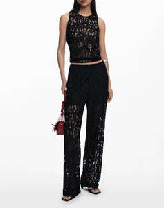 DESIGUAL D2 PANT_LACELONG PANTALONI DE DAMA