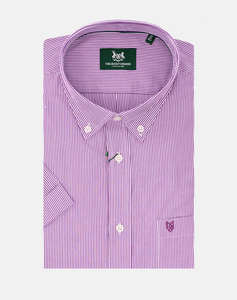 THE BOSTONIANS CAMASA ACORN POPLIN REGULAR FIT Stripe POPLIN Button-down Regular Fit