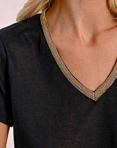MOLLY BRACKEN LADIES KNITTED TEE