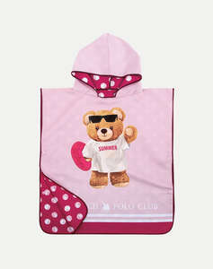 DAS 4039 PONCHO DE PLAJA GREENWICH POLO CLUB JUNIOR (Dimensiuni: 50 x 115cm.)