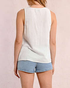 MOLLY BRACKEN LADIES WOVEN TOP