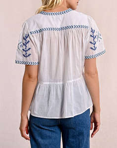 MOLLY BRACKEN LADIES WOVEN TOP