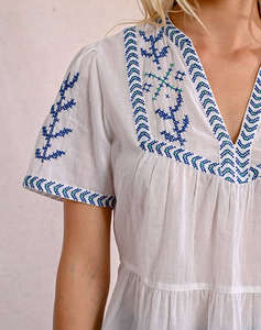 MOLLY BRACKEN LADIES WOVEN TOP