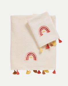 DAS 4964 SET PROSOAPE 2 BUCATI CU BRODERIE BABY SMILE (Dimensiuni : 30 x 50 & 70 x140)