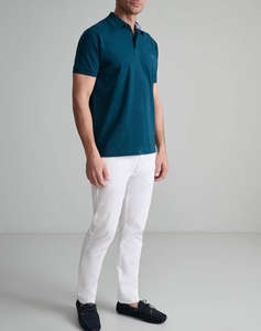 NAVY&GREEN BLUZA POLO