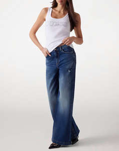 GUESS SL EMBELLISHED LOGO TANK TOP DE DAMA TRICOTAT