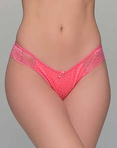 MILENA BRAZIL DIN SATIN CU DANTELA