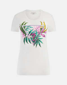 GUESS CN SS LEAF TRIANGLE TEE BLUZA DE DAMA