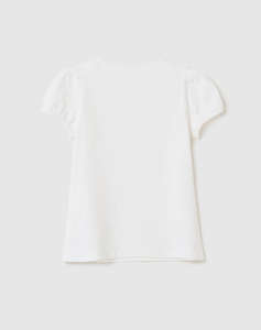 OVS TS SS WITH ORGANZA/STRASS