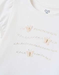 OVS TS SS WITH ORGANZA/STRASS