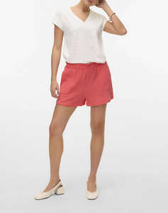 VERO MODA VMTHAS SS V-NECK TOP JRS GA VO