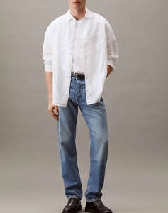 CALVIN KLEIN LINEN COTTON REGULAR L/S SHIRT
